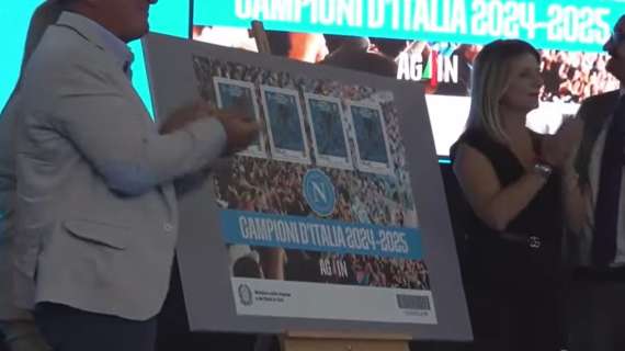 Presentazione francobollo e medaglia Scudetto SSCNapoli, Baiesi: "Simboli di un'impresa sudata"