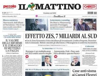 Il Mattino titola: "Lukaku, voglia di riscatto"