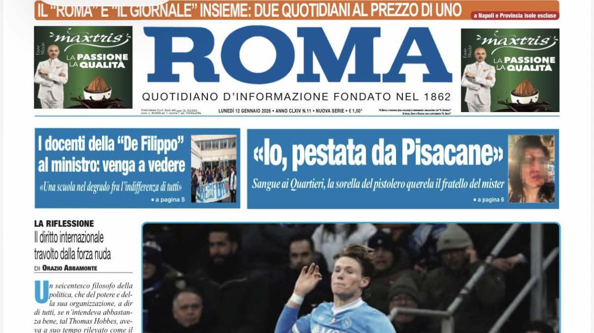 Il Roma: "Napoli McEroico"