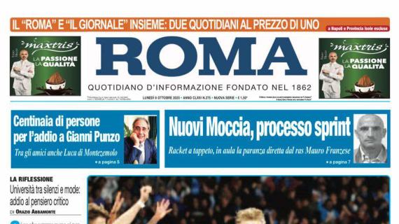 Il Roma: "Primi di forza"