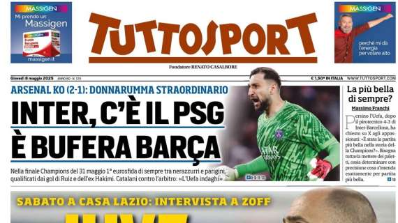 Tuttosport: "Inter, c'è il Psg. Bufera Barcellona"