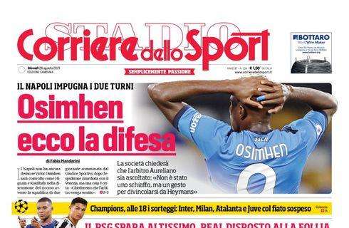 PRIMA PAGINA - CdS Campania: "Osimhen: ecco la difesa"