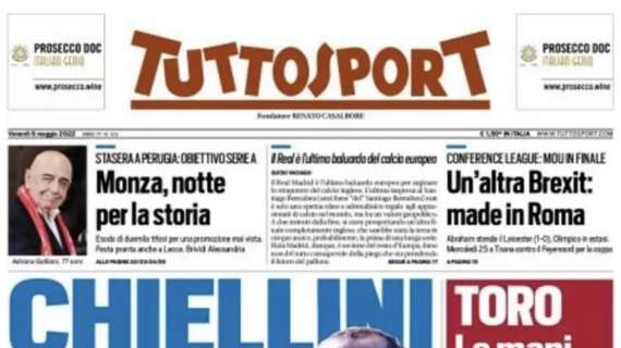 PRIMA PAGINA - Tuttosport Apre Con Il Futuro Di Chiellini: “Ciao Juve ...