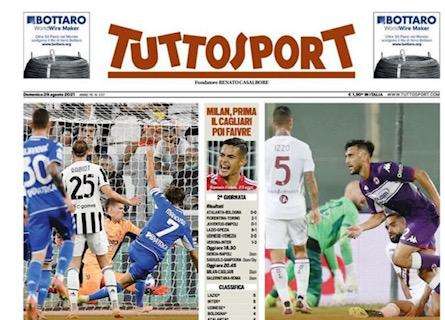 PRIMA PAGINA - Tuttosport sul ko della Juve: "Fiasco e fischi"