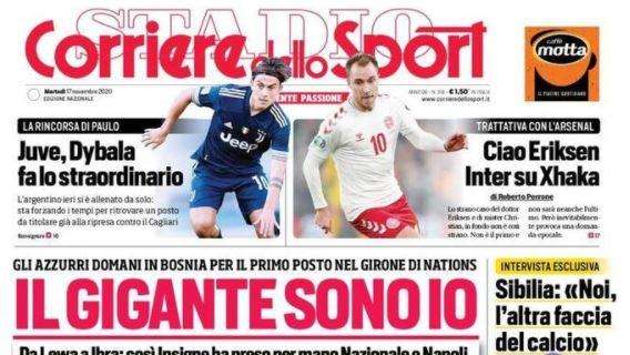 PRIMA PAGINA - CdS: "Il gigante sono io! Così Insigne ha preso per mano Napoli e Nazionale"