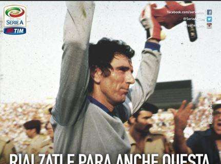 FOTO - La Lega Serie A sostiene Zoff: "Rialzati e para anche questa. Forza Dino!" 