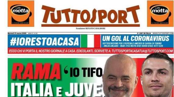 PRIMA PAGINA - Tuttosport: "Progetto Milik per l'attacco del Milan"
