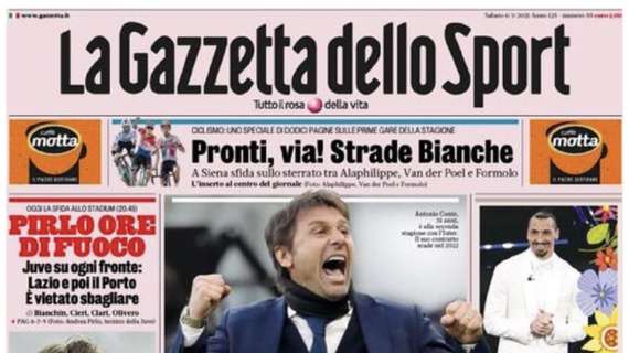 PRIMA PAGINA - Gazzetta dello Sport titola: "ConTER resterò. Pirlo, ore di fuoco"
