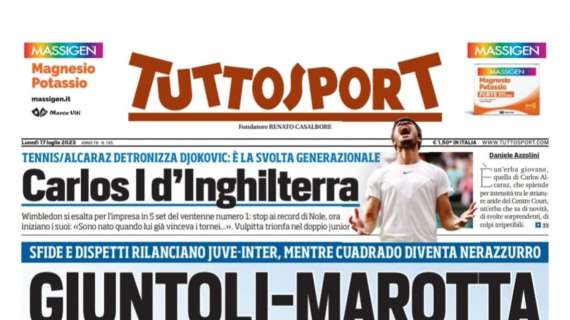 PRIMA PAGINA – Tuttosport: “Giuntoli-Marotta, sono già botte”