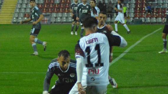 Cioffi segna contro l'Alessandria: per l'attaccante del Napoli è il secondo gol stagionale