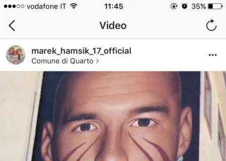 VIDEO - Hamsik inaugura il suo murales realizzato da Jorit: le immagini diffuse dal capitano su Instagram