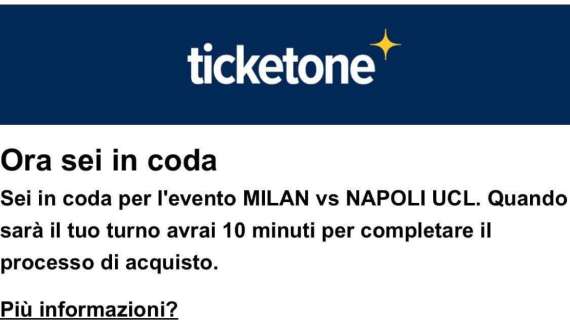 FOTO - Caccia al biglietto per Milan-Napoli: quasi 10mila in coda virtuale su Ticketone!