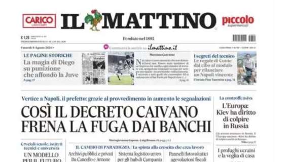 Il Mattino: "Le regole di Conte: dal cibo al modulo per rilanciare un Napoli vincente"