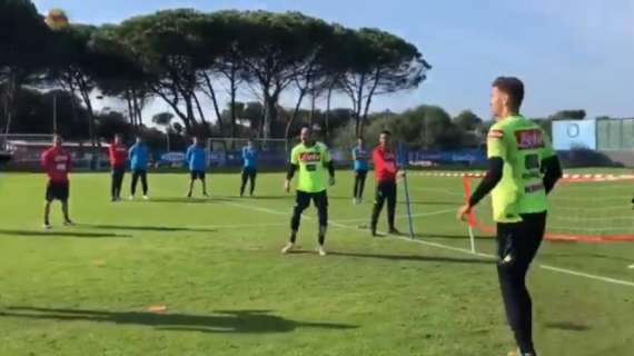 VIDEO – I portieri azzurri vincono il torneo di calciotennis: la loro esultanza a Castel Volturno