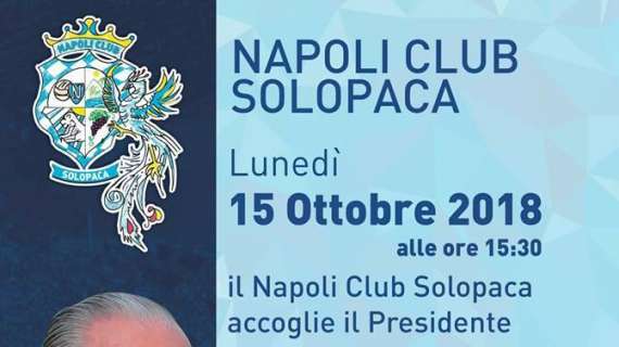 FOTO - Il "Napoli Club Solopaca" accoglie ADL, il patron incontrerà gli sportivi della Valle Telesina