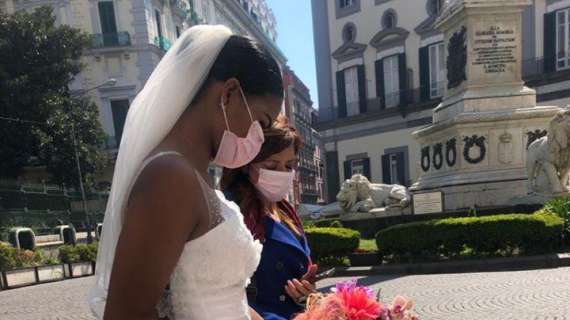 Mascherina hot sale da sposa