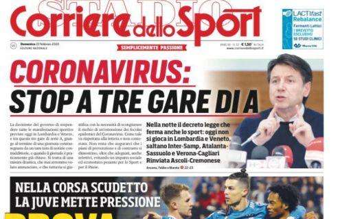 PRIMA PAGINA - CdS - "Messi avverte il Napoli con un poker all'Elbar"