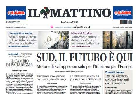 PRIMA PAGINA - Il Mattino: "Napoli, la lezione dello scudetto"