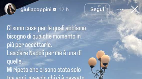 Lady Simeone saluta Napoli: “Avevo bisogno di un po’ di tempo per accettare l’addio”