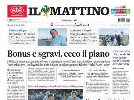 PRIMA PAGINA - Il Mattino: "Il nuovo Napoli ripartirà da Kvara"