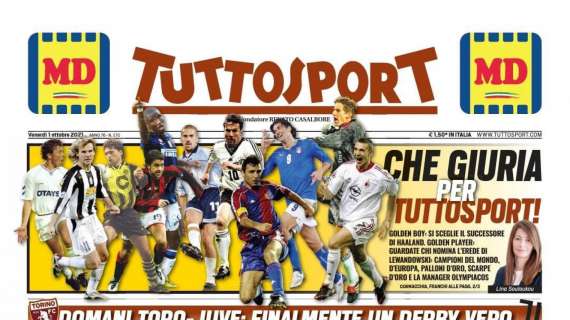 PRIMA PAGINA - Tuttosport: “Napoli, primo ko"