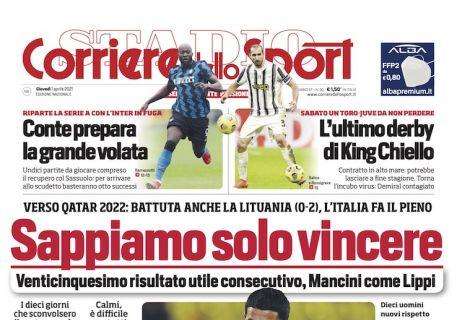 PRIMA PAGINA - CdS: "Sappiamo solo vincere"
