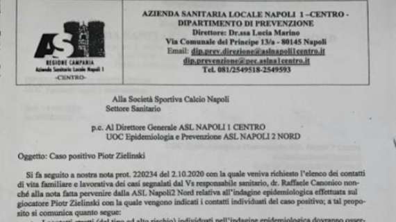 L'Asl Napoli 1 conferma: "Divieto di trasferta per tutelare la salute, non dobbiamo chiedere il permesso"