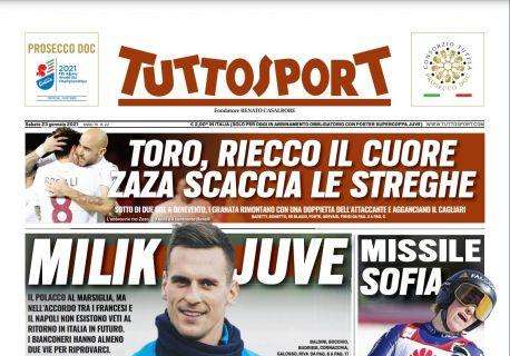 PRIMA PAGINA - Tuttosport: "Milik-Juve, sorpresa?"