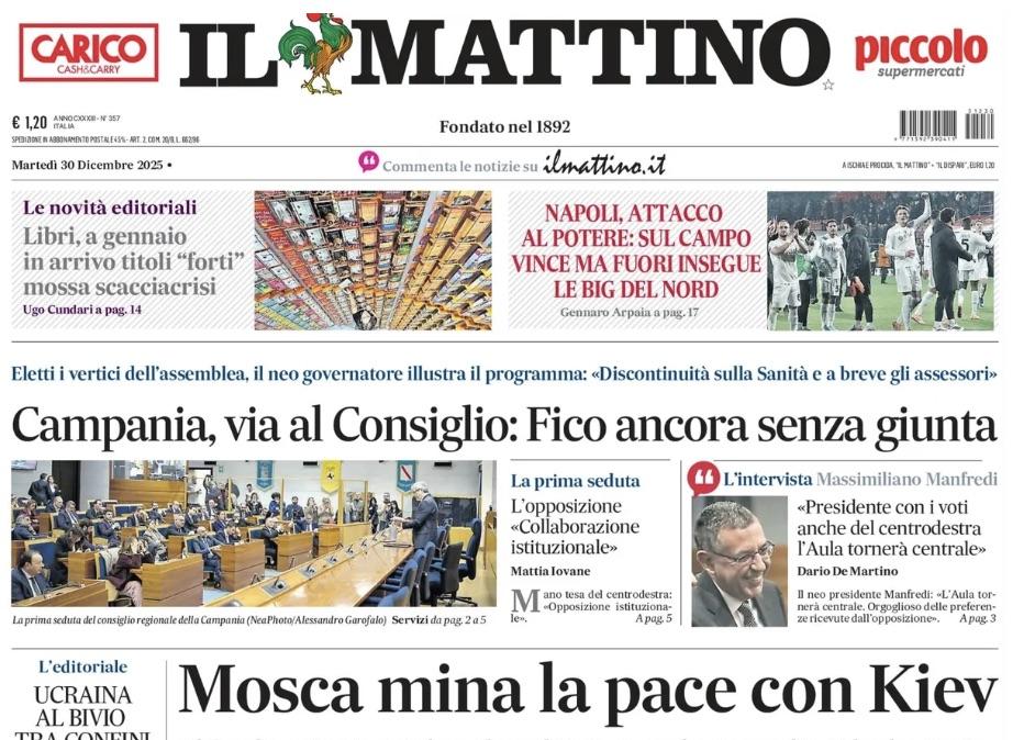Il Mattino: "Napoli, sul campo vince ma fuori insegue le big del Nord"