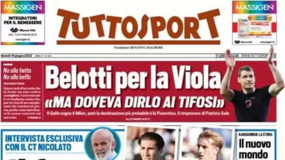 PRIMA PAGINA - Tuttosport: "Il futuro è Juve"