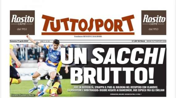 PRIMA PAGINA - Tuttosport: "Un Sacchi brutto!"
