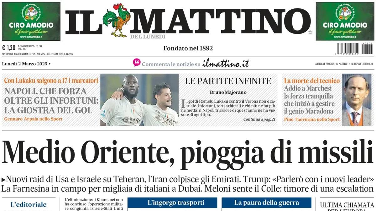 Il Mattino: "Napoli, che forza oltre gli infortuni: la giostra del gol"