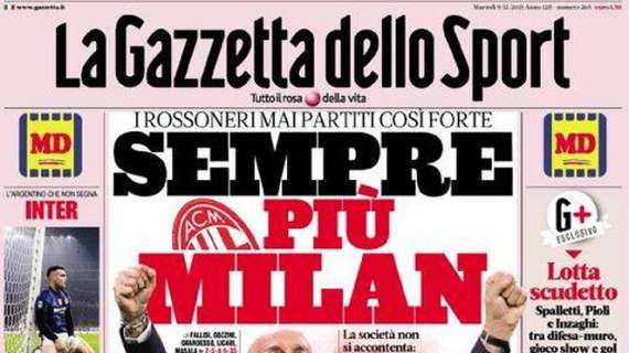 PRIMA PAGINA - Gazzetta: "Spalletti, Pioli, Inzaghi: lotta scudetto"