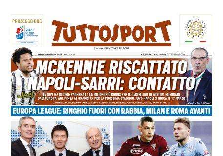 PRIMA PAGINA - Tuttosport: "Napoli-Sarri: contatto"
