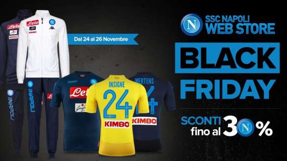Il Black Friday del Web Store Ufficiale della SSC Napoli è iniziato!