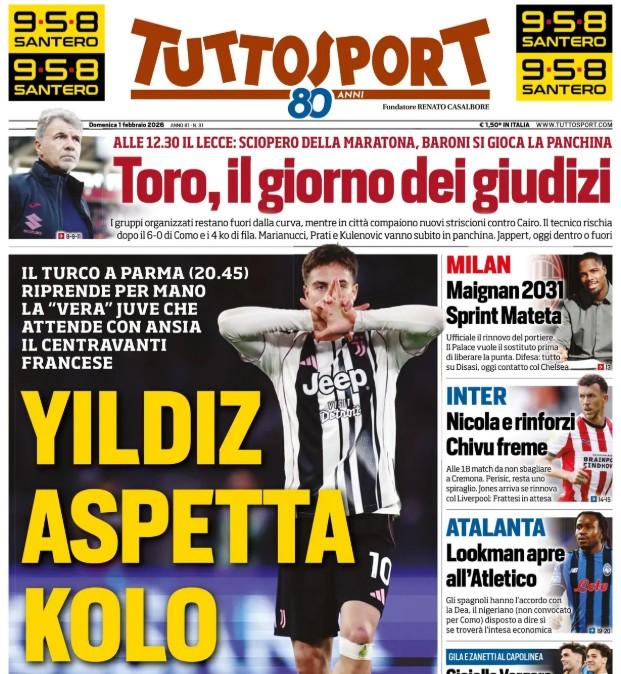 Tuttosport: "Gioiello Vergara, ma Di Lorenzo ko. Conte contro tutti"