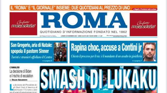 Il Roma: "Smash di Lukaku"