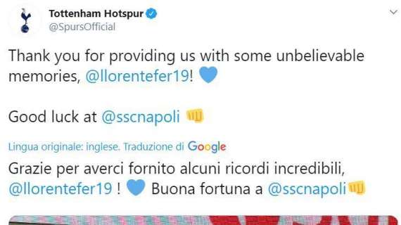 VIDEO - Il Tottenham saluta Llorente: "Ricordi indelebili, buona fortuna al Napoli". E i tifosi lo ringraziano