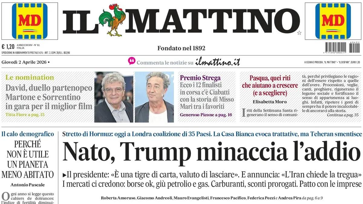 Il Mattino: "Cantiere Italia"