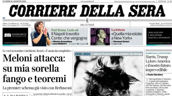 Corsera: "Il Napoli travolto, Conte: che vergogna"