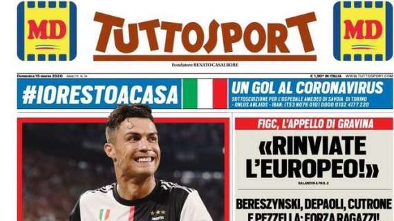 PRIMA PAGINA - Tuttosport Apre Con La Juve: "Giù Le Mani Da Ronaldo"