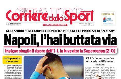 PRIMA PAGINA - CdS Campania: "Napoli, l'hai buttata via"