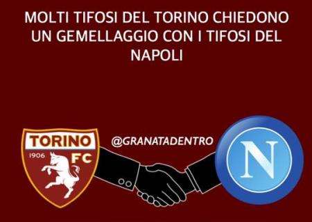 FOTO - I torti del derby uniscono Napoli e Torino: spunta l'ipotesi gemellaggio su una pagina granata