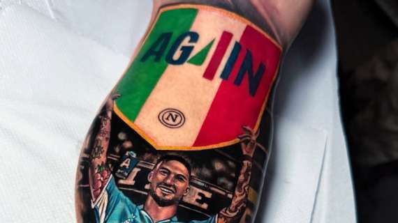 Il quarto Scudetto sulla pelle: ecco l'incredibile tatuaggio di Politano