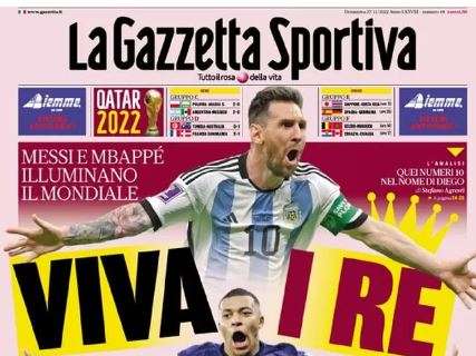 PRIMA PAGINA - Gazzetta apre con Messi e Mbappé: "Viva i re"