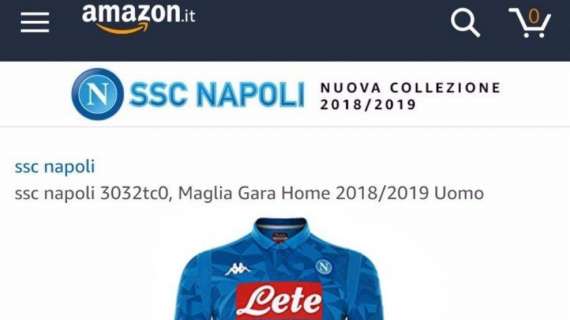 Nuova maglia, SSCN comunica: “Straordinaria richiesta, è già sold-out su Amazon! A breve tornerà disponibile”