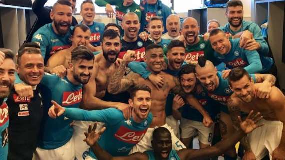 VIDEO - Azzurri scatenati a Bergamo: le immagini della festa negli spogliatoi