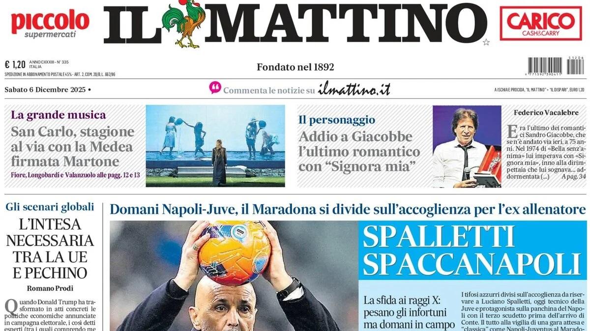Il Mattino: "Spalletti Spaccanapoli"