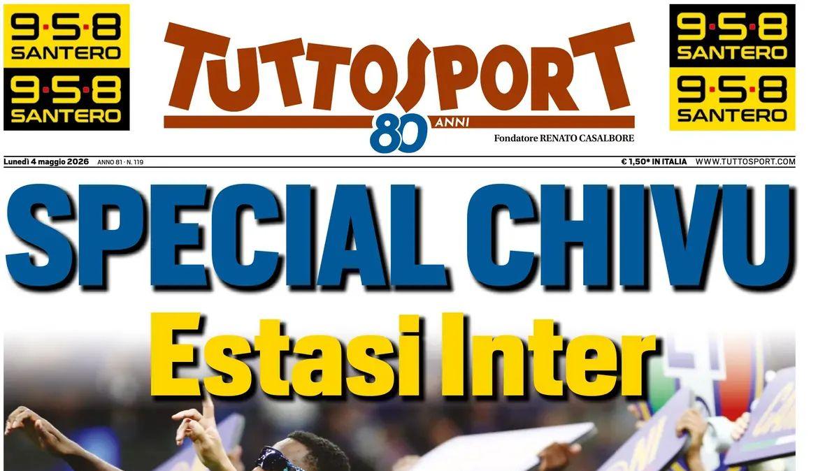 Tuttosport sullo Scudetto: "Special Chivu, estasi Inter"
