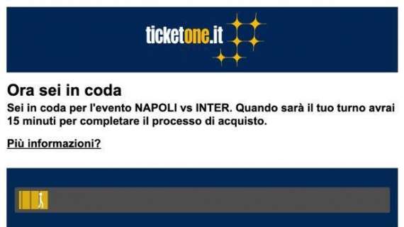 FOTO - Napoli-Inter, Ticketone preso d'assalto per l'inizio della vendita libera alle 15